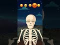 Skeleton's EMOJI Challenge Accepted 😄 💀#teeheetown #kids #shorts #skeletons