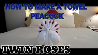 HOW TO FOLD TOWEL PEACOCK | TOWEL DECORATIVE PEACOCK | TOWEL ART