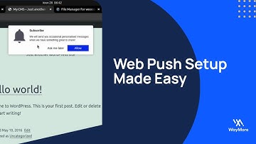 How to Set Up Web Push Notifications in WayMore | Step-by-Step Guide