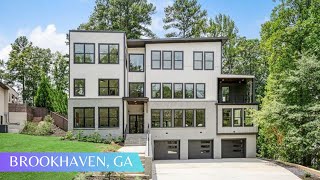 Stunning 4 Story Luxury Custom Modern Home w/Heated Pool FOR SALE North of Atlanta