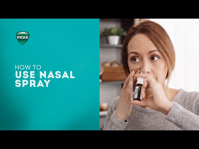 How to Use a Nasal Spray  | Vicks Sinex class=
