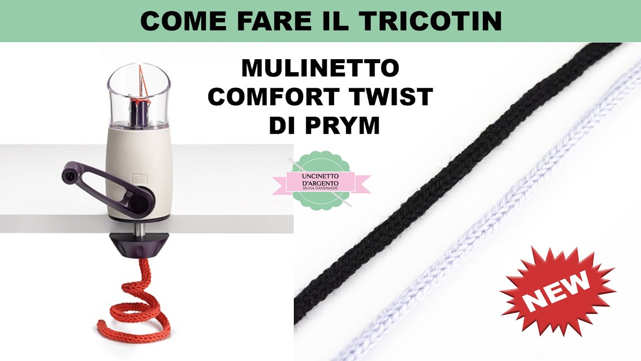 🌸 COME FARE IL TRICOTTINO CON IL MULINETTO A MANOVELLA 🌸 How to tricot  tubolar with machine 