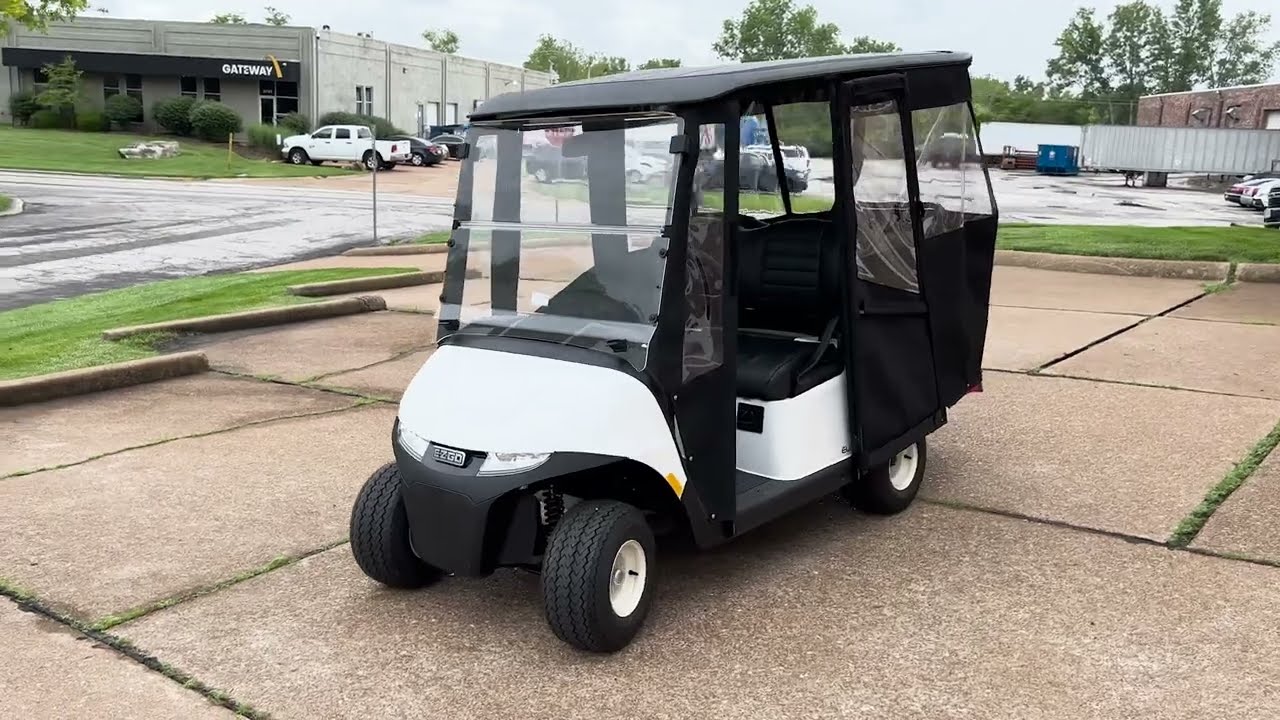DoorWorks Hinged Door Enclosure Installation on a 4-Passenger EZGO RXV 2024+