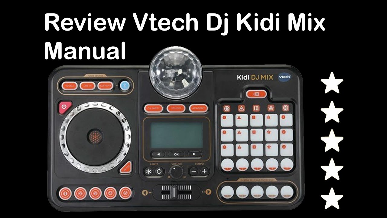 vtech 547300 DJ Mixer Sound Mixing Music Instruction Manual