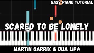 Martin Garrix & Dua Lipa - Scared To Be Lonely (Easy Piano Tutorial) screenshot 3
