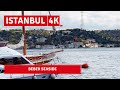 Istanbul CIty Walking Tour| Bebek Seaside Walking |6 March 2021|4k UHD 60fps|