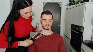 ASMR - The Sweater Gets The Best Haircut & Treatment Of Its Life