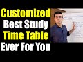 Customized Best Timetable Ever For You || Full Revision Strategy || Common Time Table Mistakes