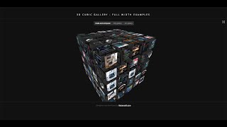 3D Cubic Gallery Designer by Raizensoft | Beautiful 3D Javascript photo application screenshot 3