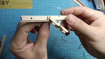 handmade miniature  crossbow/toy diy/popsicle stick craft idea/diy ideas/Mini crossbow/Recurve bow/