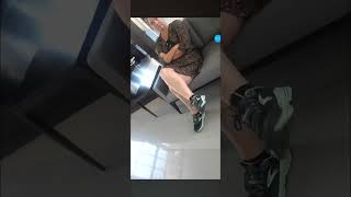 Shoeplay Mom In Waiting Room