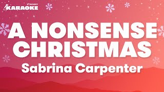 Sabrina Carpenter - A Nonsense Christmas (Karaoke Version)