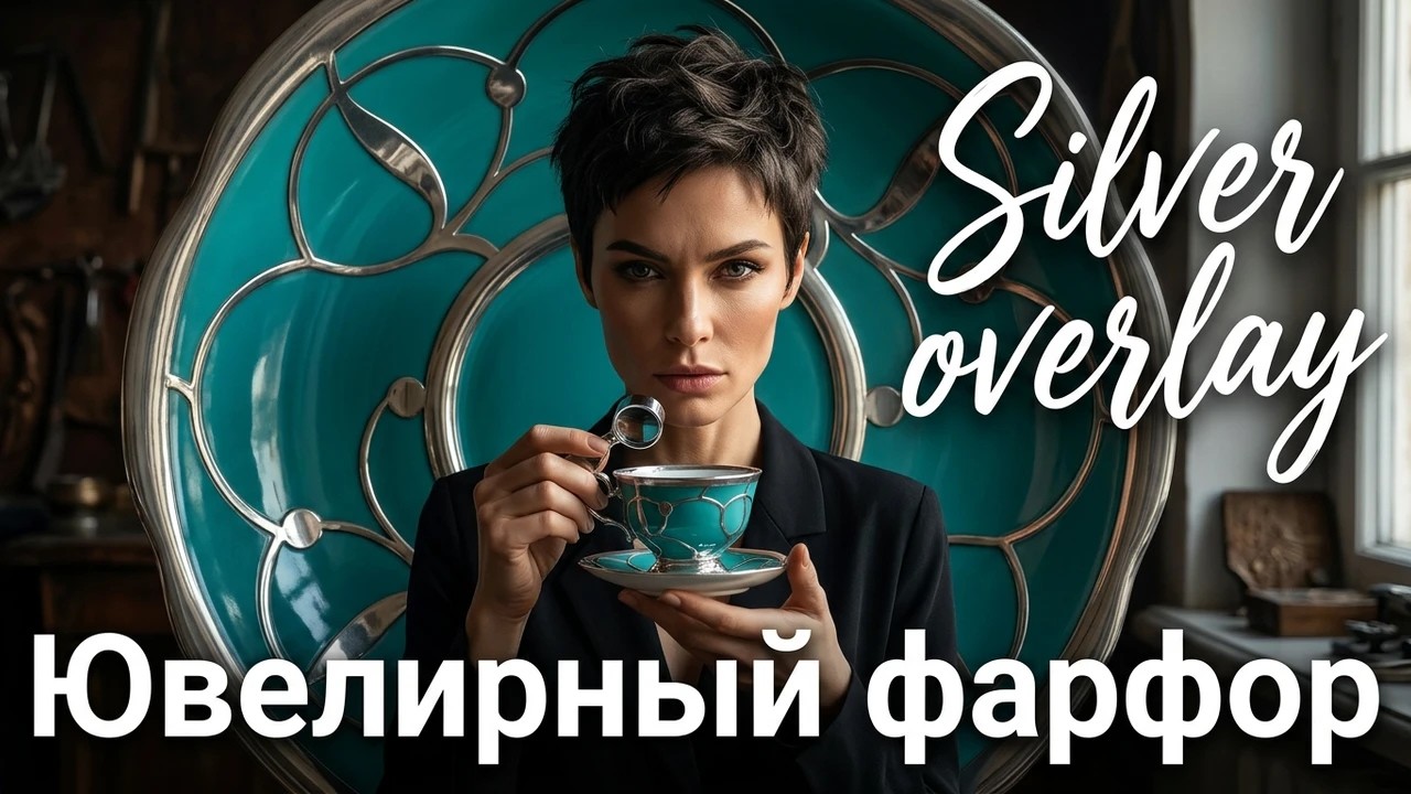 🔥Что такое Ювелирный фарфор Silver overlay.