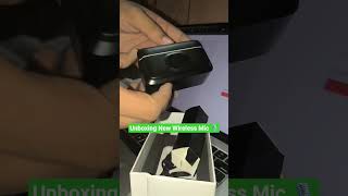 Unboxing New Wireless Mic 🎤🎙️.       #wireless #mic #vlog #vlogging