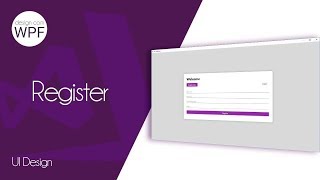 C# WPF Design UI - Register