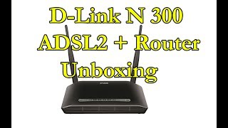 D-Link Dsl-2750U Wireless N 300 Adsl2 Router Unboxing