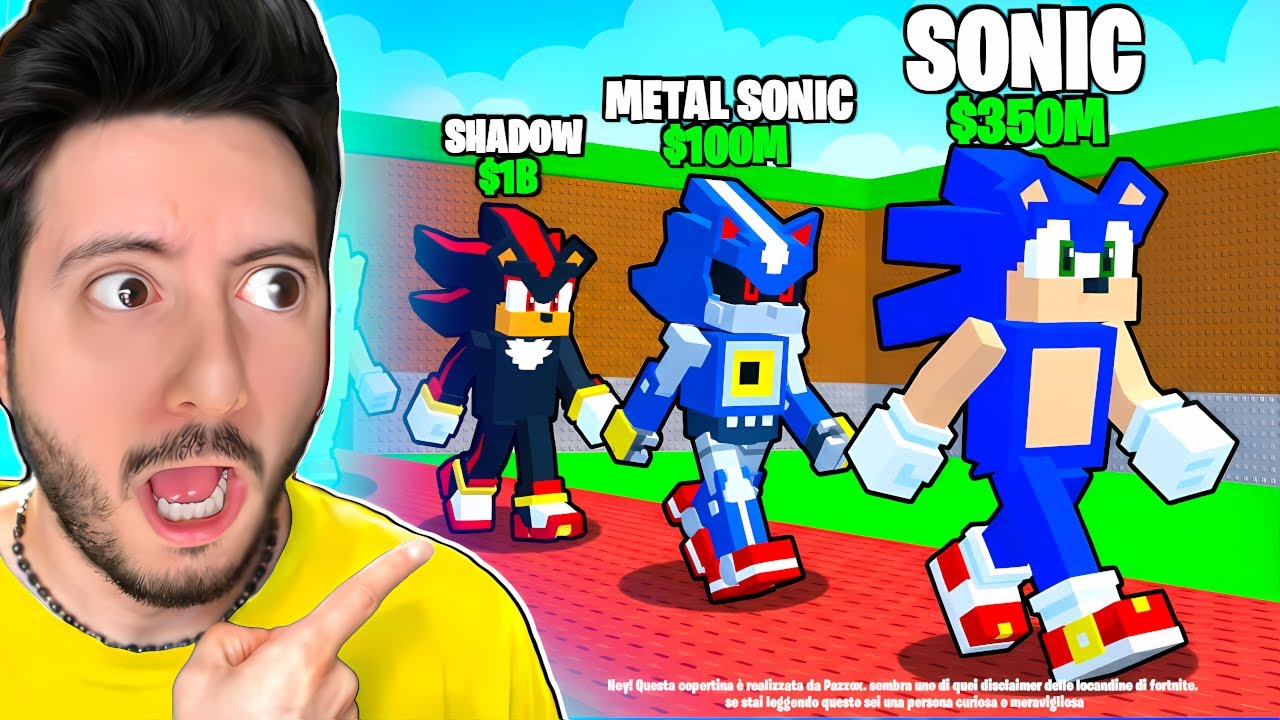 PAZZOX RUBA i BRAINROT DI SONIC su ROBLOX 😂 Steal a Brainrot