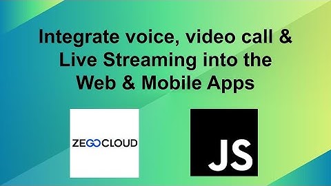 Integrate Live Streaming Feature Using JavaScript | ZegoCloud