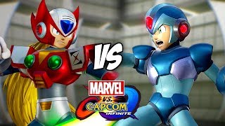 Mega Man X VS Zero Marvel vs Capcom Infinite Gameplay