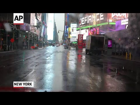 A look at the empty NYC streets amid the virus
