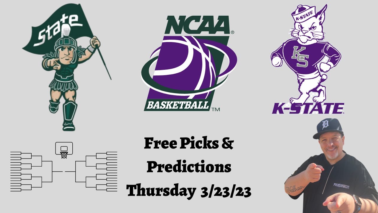 Michigan St vs Kansas St l Sweet 16 l NCAAB Picks & Predictions l