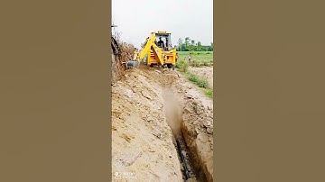 Jcb trenching🙏🙏 work in village#short video#viral