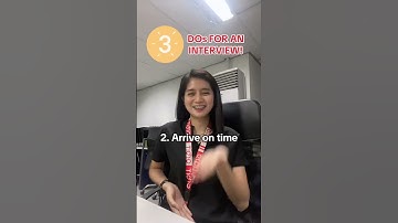 3 things that you must do during a job interview! Stay tuned for more tips! 📌#jobinterview #tips