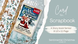 Stampin UP! Sentimental Christmas Scrapbook page