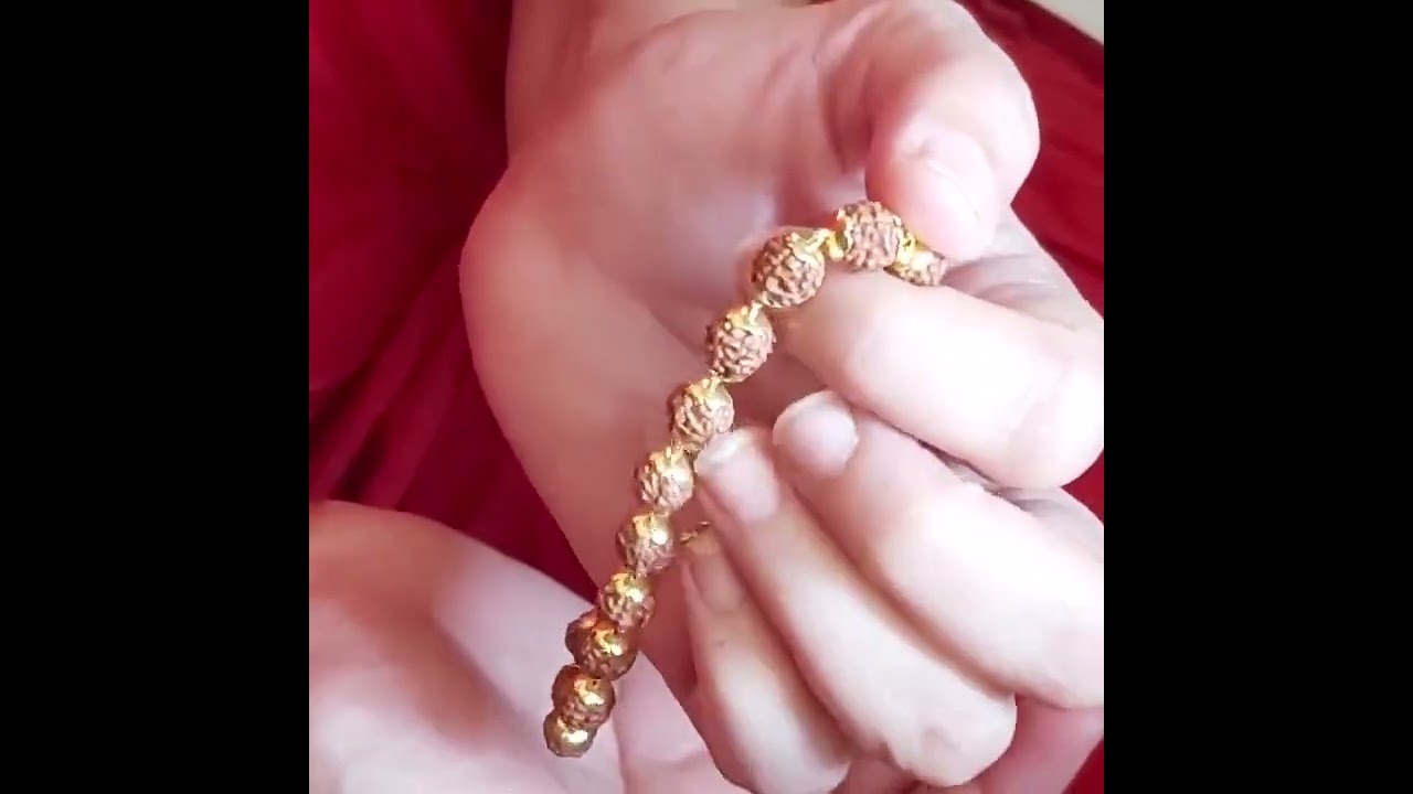 Indian Rudraksha Bracelet, Yoga Bracelet, Spiritual Jewellery, Religious Bracelet, UncommonJewelsIN