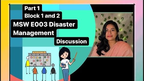 #MSW E003 Disaster Management Discussion Malayalam #Certificate in disaster management