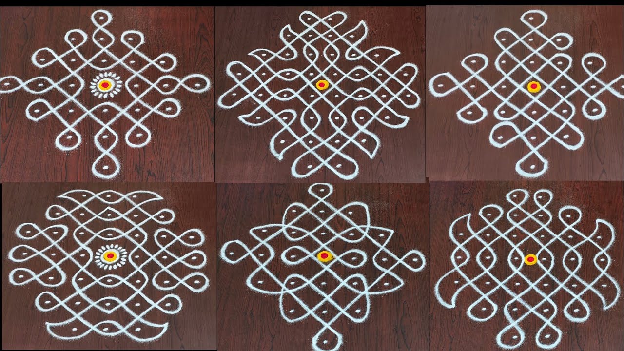 beautiful melikala muggulu|easy rangoli|daily chukkala muggulu|sikku,kambhi,neli kolams#Nice Rangoli