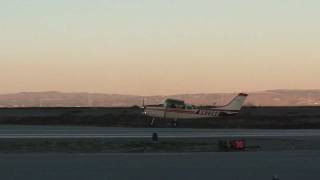 Cessna 206F N8256Q Evening Landing @ KSQL