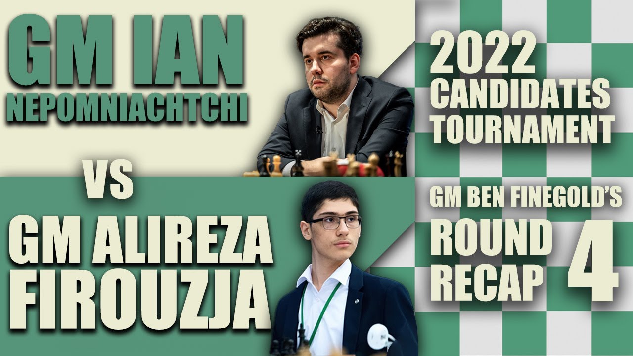2022 Candidates Round 5: GM Alireza Firouzja vs GM Jan-Krzysztof