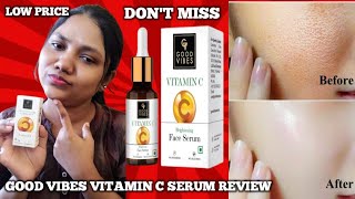 ? Good Vibes Vitamin C Serum Review & Demo youtuber review vlog