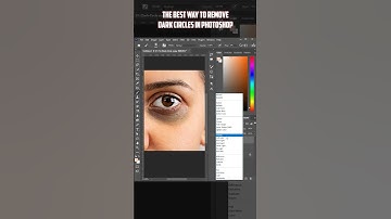 The Best Way to Remove Dark Circles in Photoshop! #shorts  #photoshop