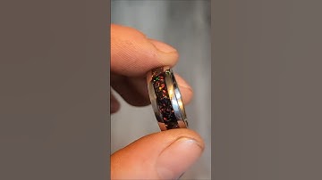 making a simple inlay ring. #art #jewelry