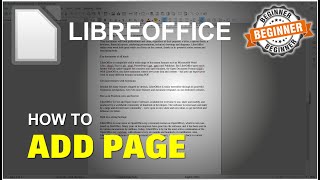 LibreOffice How To Add Page Tutorial