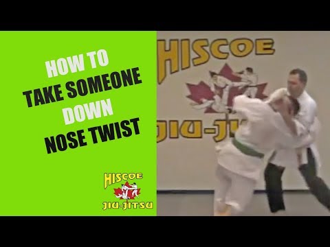 How to take someone down quickly - Nose Twist - Hiscoe Jiu-Jitsu