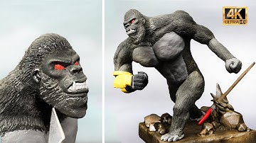 I Made Kong in Godzilla x Kong: The New Empire / diorama /clay