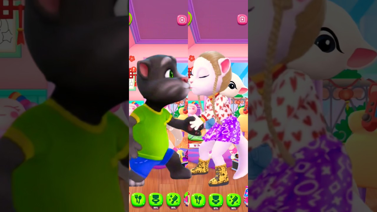 Talking Tom vs Talking Angela Makeover By My Talking Angela 2 