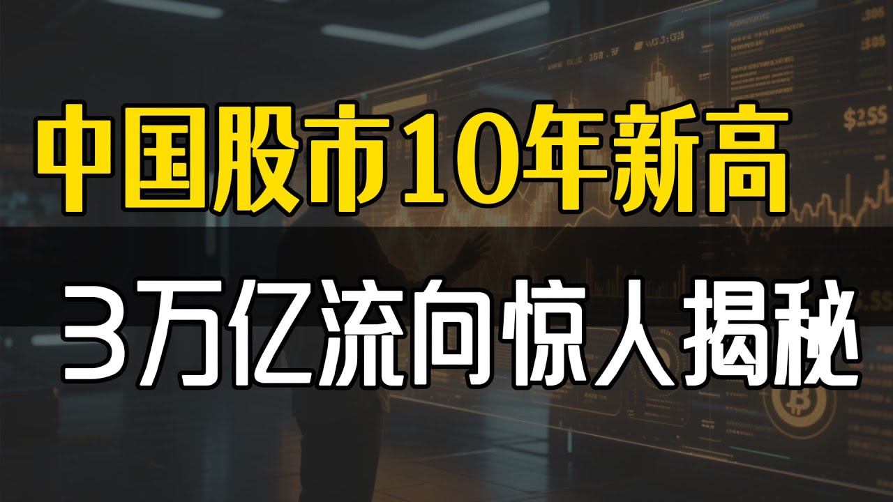 中国股市十年新高真相:3万亿资金流向,暴露惊人秘密!#中国股市 #股市新高 #机构投资 #散户投资 #资金流向 #北向资金 #投资策略 #股市 ...