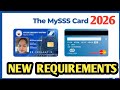 MySSS ID CARD NEW REQUIREMENTS 2026. SSS ID REQUIREMENTS 2026.