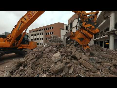 Demolition by Excavator