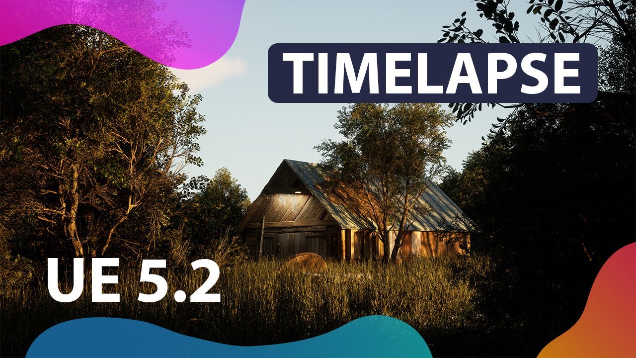 Timelapse on a forest scene with Unreal Engine 5.2 - YouTube