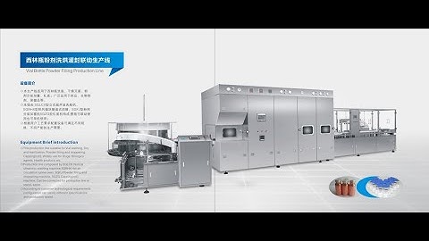 automatic high speed powder vial filling capping line