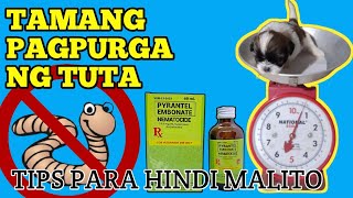 HOW TO DEWORM A PUPPY?/ PAANO MAGPURGA NG TUTA? by HERO MANALO 296,461 views 3 years ago 11 minutes, 50 seconds