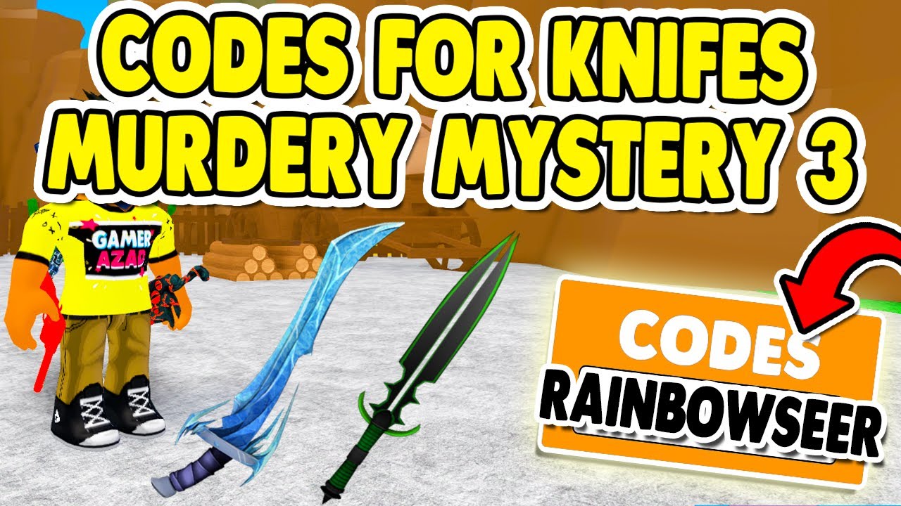 NEW 6 ROBLOX MURDER MYSTERY 3 CODES MM3 ROBLOX YouTube