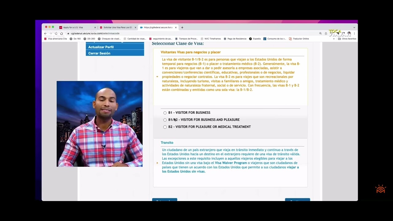 COMO CREAR EL PERFIL PARA VISA DE TURISMO B1/B2 y CÓMO AGENDAR CITAS EN EL CONSULADO USA