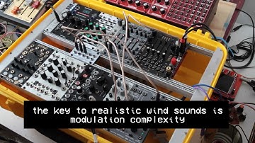 how to make wind sounds with a eurorack modular synth | sound design tutorial