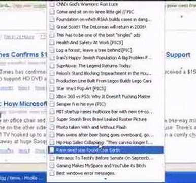 Using RSS Feeds from digg.com